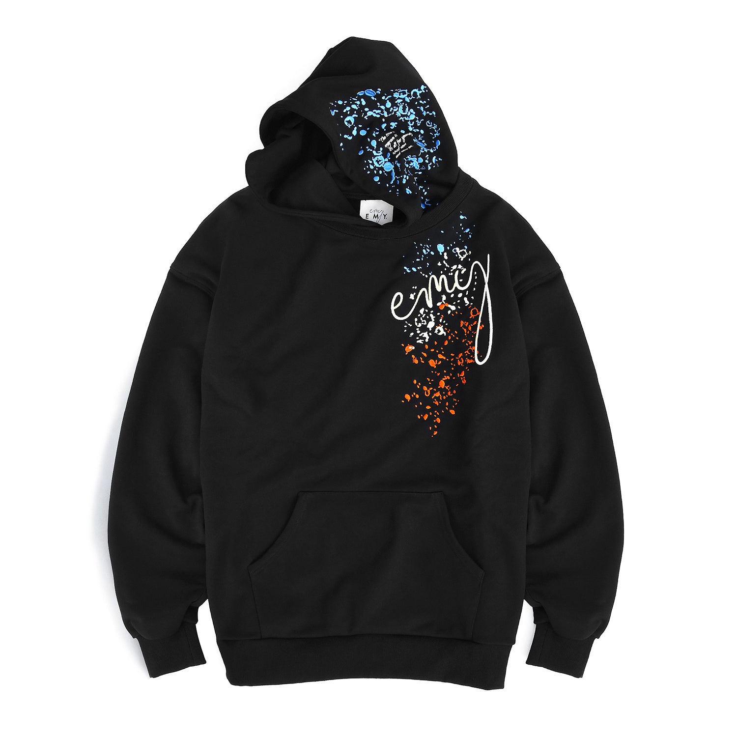 PAINT STYLE EMB. PULLOVER / BLACK